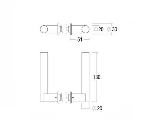Manivelle 157RO Quincalux MM0157