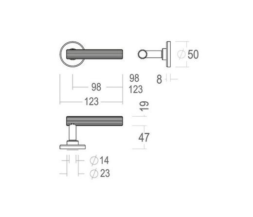 Manivelle 167RO ROYAL Quincalux MM6167