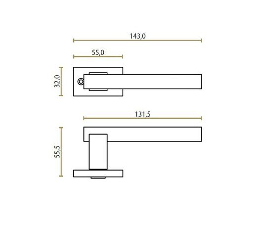 Manivelle JOLIE J-0250 CORE en vieil or