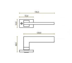 Poignée de porte JOLIE EVOKE J-1550