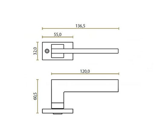 Poignée de porte JOLIE EVOKE J-1550