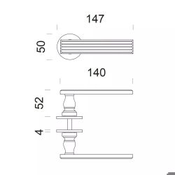 Manivelle ELEONORA par DND MM0640XX50