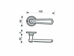 Manivelle classique de style Louis XVI H123 Valli MM0123