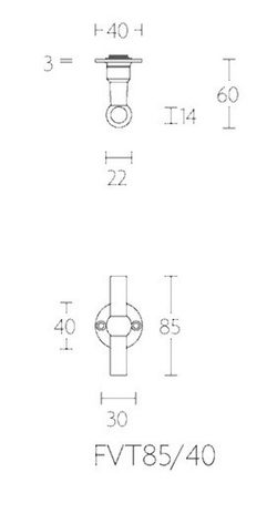 Manivelle FVT85/40 Formani Ferrovia MM1502