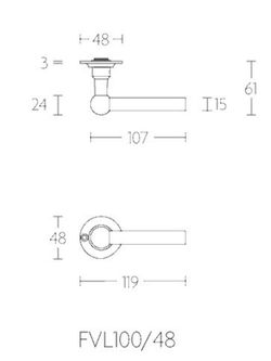 Manivelle FVL100/48 Formani Ferrovia MM1504