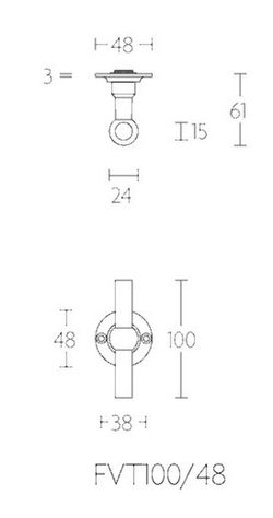 Manivelle FVT100/48 Formani Ferrovia MM1505