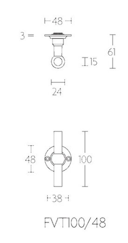 Manivelle FVT100/48 Formani Ferrovia MM1505