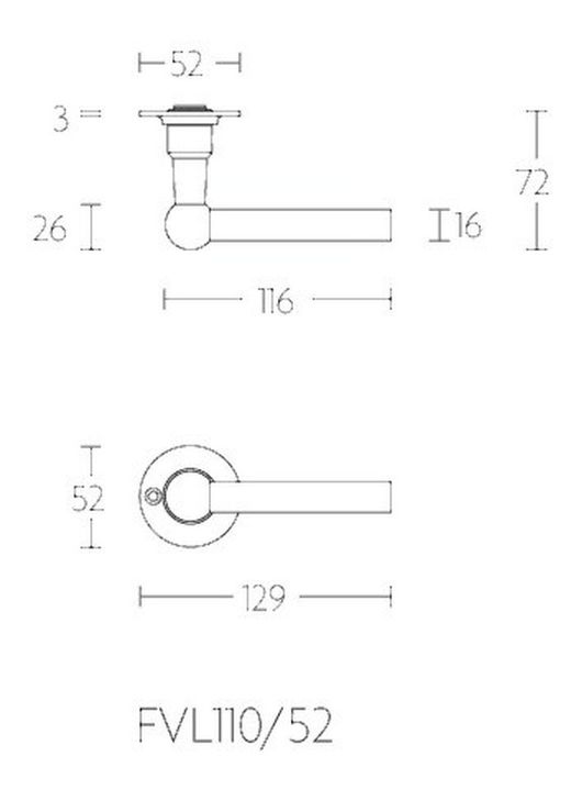 Manivelle FVL110/52 Formani Ferrovia MM1506
