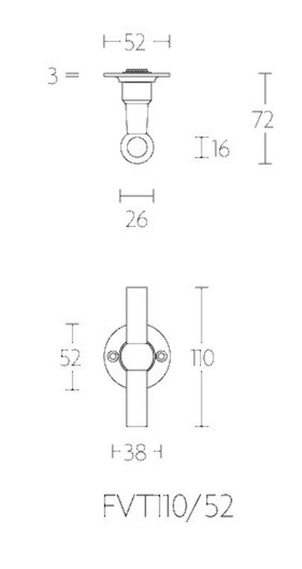 Manivelle FVT110/52 Formani Ferrovia MM1507