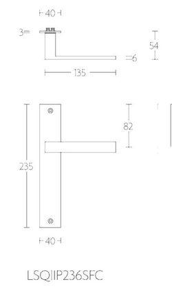 Manivelle LSQIIP236 Formani Carré MM0163