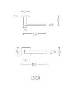 Manivelle LSQII-G Formani Carré MM0163