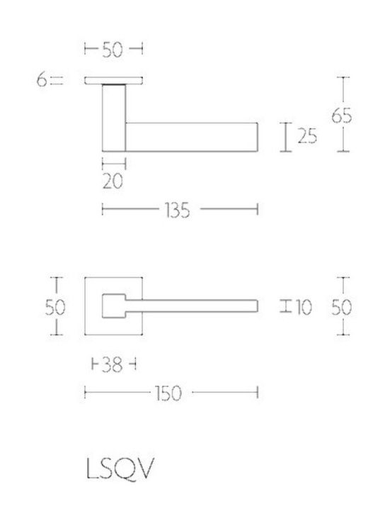 Manivelle LSQV-G Formani Carré MM0165IM05