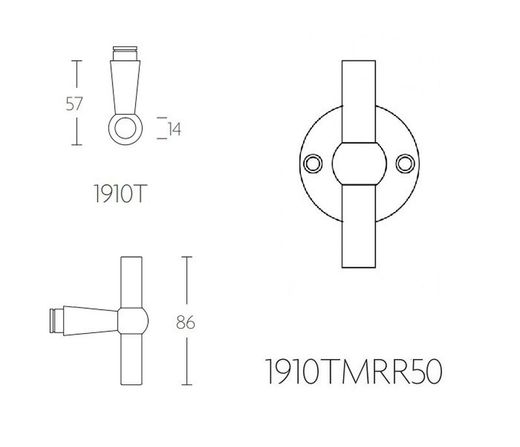Manivelle 1910TMRR Formani Intemporelle 1910TMRR50