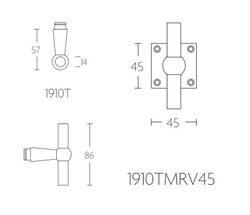 Manivela 1910TMRV45 Formani Timeless MM1911