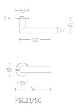 Manivelle PBL23/50 Formani Two Piet Boon MM2701IM50