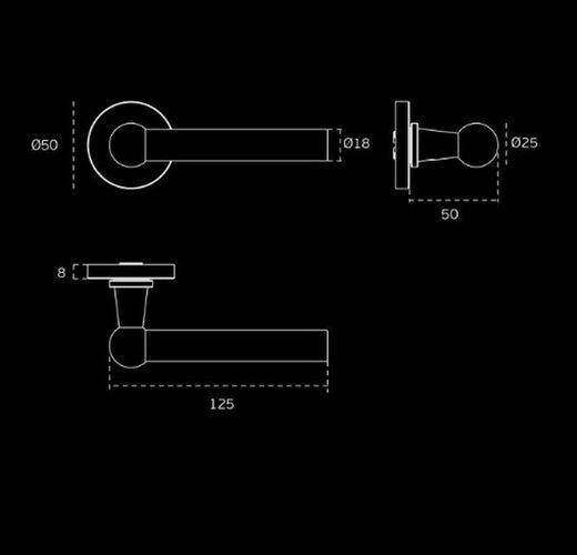 Manivelle IN.00.227.RC08M JNF MM0227TB