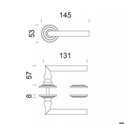 Manivelle ISABELLA de DND MM0688XX50