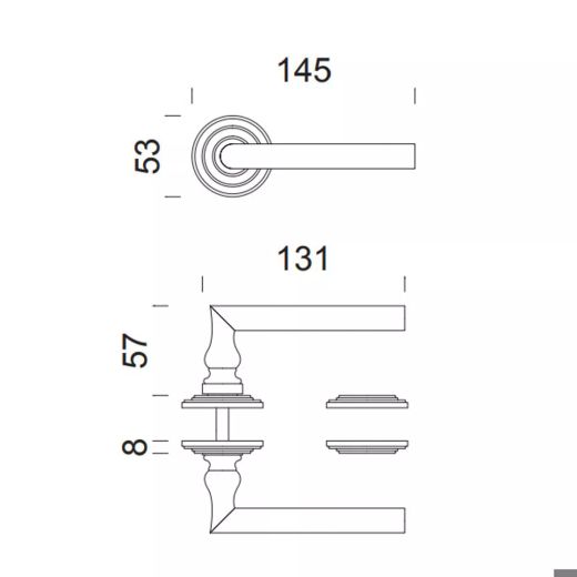 Manivelle ISABELLA de DND MM0688XX50