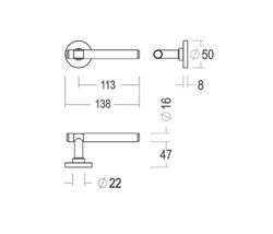 Manivelle 191-RO Lausanne Quincalux MM0195