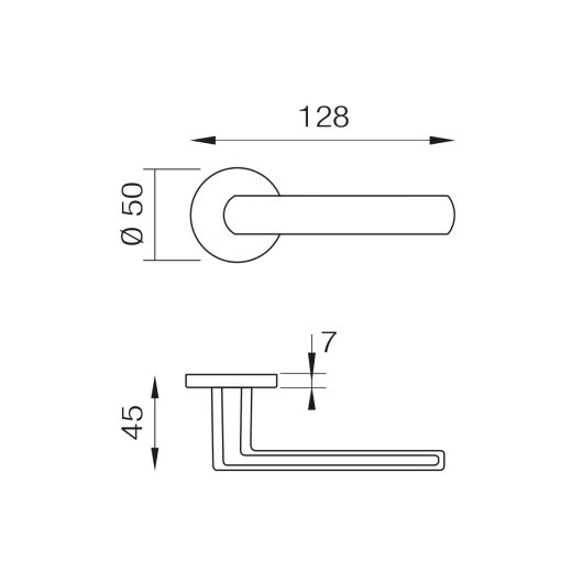 Manivelle légère DND MM0675LM50