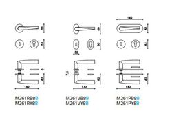 Poignée dynamique M261B Olivari