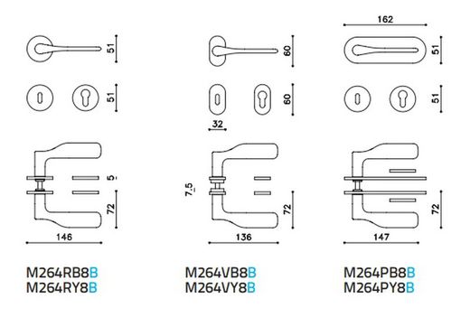 Manivelle M264B PADDLE Olivari