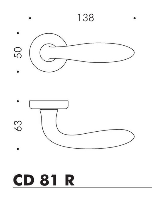 Manivelle CD81RSB Mach Colombo MM2081CM05