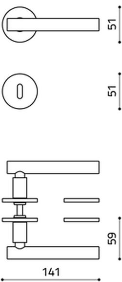 Manivelle M1APB Olivari ATENA PANIER MM2306