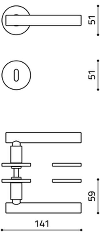 Manivelle M1APB Olivari ATENA PANIER MM2306
