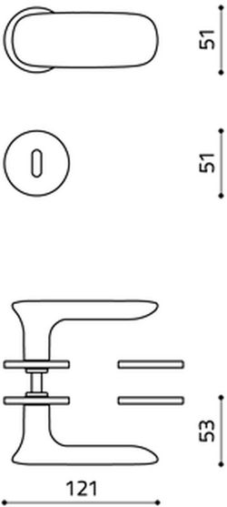 Manivelle M236B Olivari CONCA MM2236
