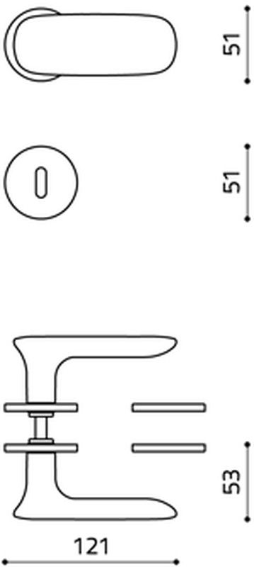 Manivelle M236B Olivari CONCA MM2236