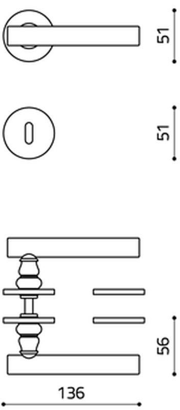 Manivelle M243B Olivari DOLCE VITA MM2243NS05