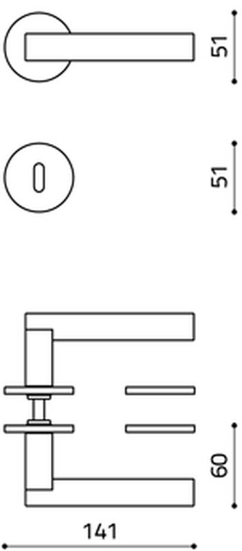 Manivelle Olivari EUCLIDE MM2229