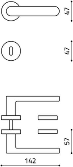 Manivelle Olivari M200RSB8 LINK MM2200
