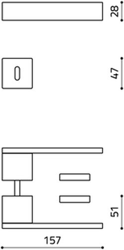 Manivelle M207RY8 Olivari TOTAL MM2207CF00
