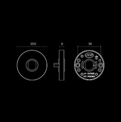 Poignée de manivelle IN.00.177 Tokyo de JNF MM1177