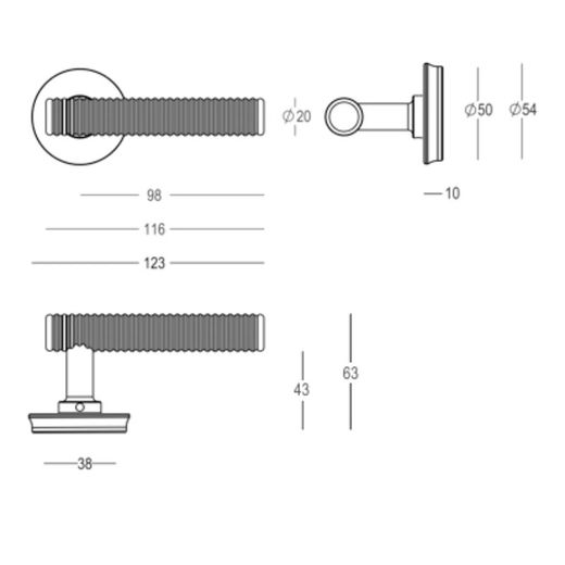 Manivelle Quincalux modèle London MM0401
