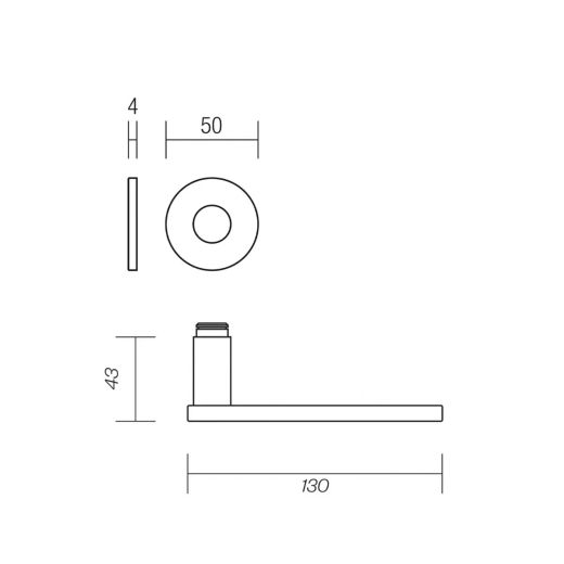 Manivelle courte DND MM0710XX50