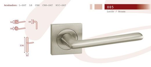 Manivelle en acier et laiton 885 Carvi MM0885