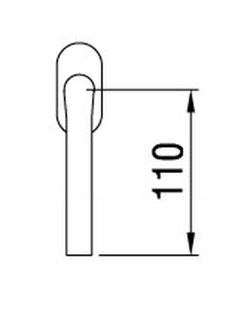 Manivelle de fenêtre 16DK015 Reguitti MV0506