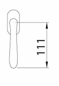 Manivelle de fenêtre 183DK024 Reguitti MV0044