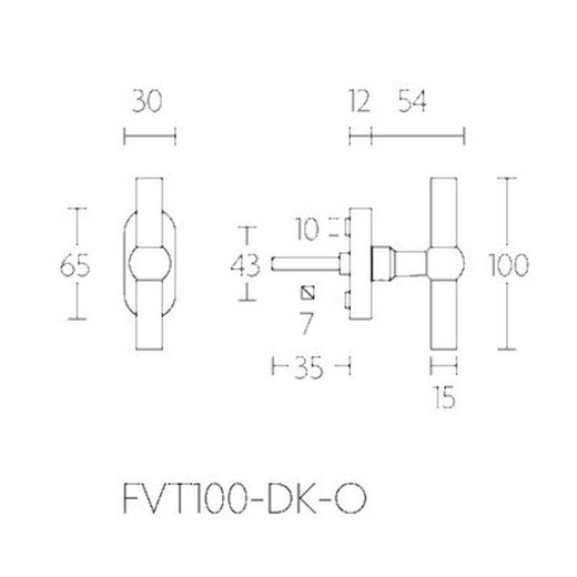 Manivelle de fenêtre Formani Ferrovia MV1502IM10