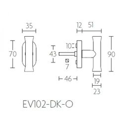 Poignée de fenêtre Formani Nour MV3101