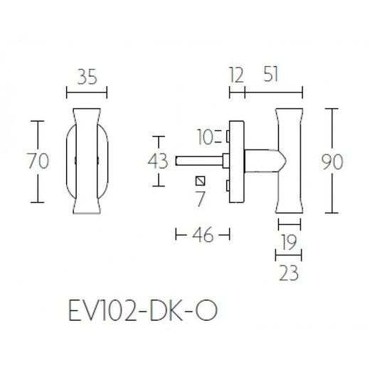 Poignée de fenêtre Formani Nour MV3101