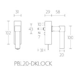 Manivelle de fenêtre Formani One Piet Boon MV2722