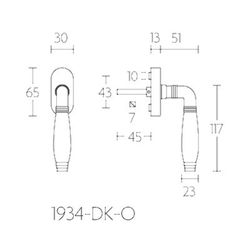 Manivelle de fenêtre Formani Timeless MV1934