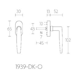 Manivelle de fenêtre Formani Timeless MV1939