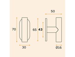 Manivelle de fenêtre DEUXIÈME TOUR IN.00.059.43 JNF MV0072