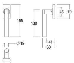Manivelle de fenêtre Berlin Quincalux MV0157