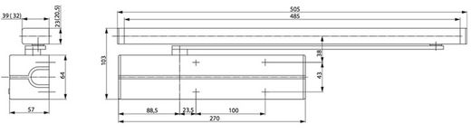 Ressort de ferme-porte Tesa DC-500